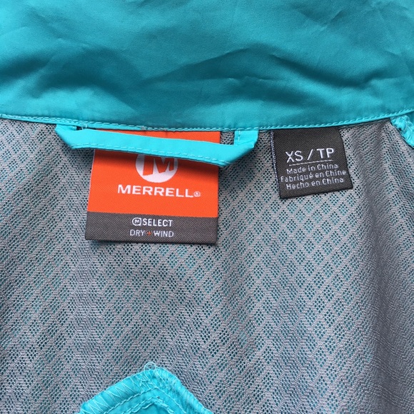 Turquoise Merrell windbreaker size XS - Picture 7 of 12